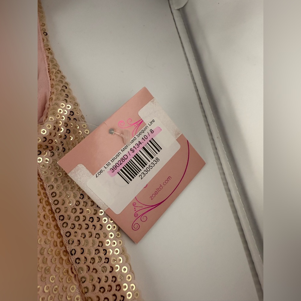 Sparkling Gold and Pink Kids Costume/Holiday Dress - Picture 5 of 8